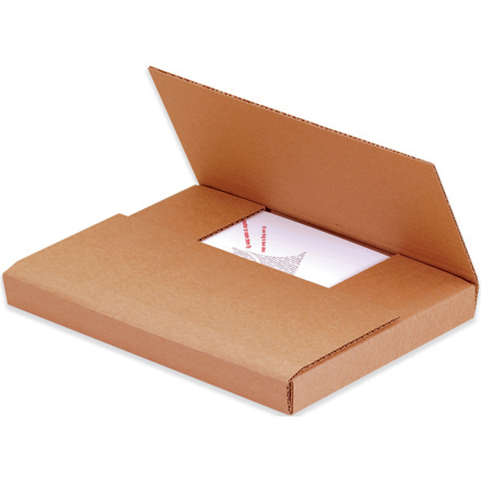 14 <span class='fraction'>1/8</span> x 8 <span class='fraction'>5/8</span> x 2" Kraft Easy-Fold Mailers