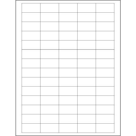 1 <span class='fraction'>1/2</span> x 3/4" White Rectangle Laser Labels