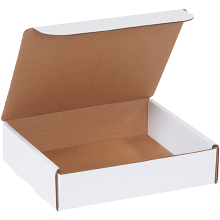 8 x 7 x 2" White Literature Mailers