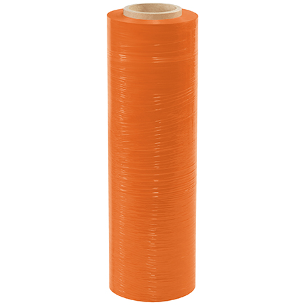 18" x 80 Gauge x 1500' Orange Cast Hand Stretch Film