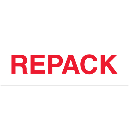 2" x 110 yds. - "Repack" (6 Pack) Tape Logic<span class='rtm'>®</span> Messaged Carton Sealing Tape